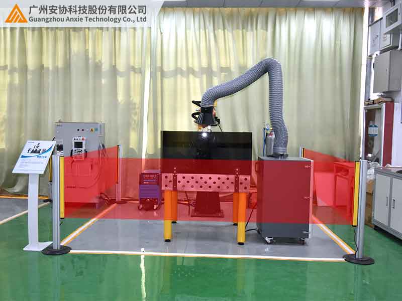 区域防护安全光栅的检测范围